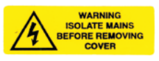 Isolate mains label